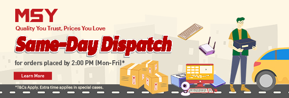 Same-Day Dispatch for orders placed by 2:00 PM (Mon-Fri)