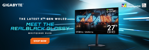 GIGABYTE MO27Q28GR 27 QHD WOLED 280Hz Gaming Monitor