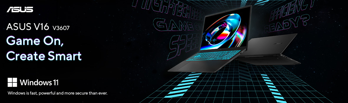 $200 Off Asus V16 16in WUXGA 144Hz Intel Core 7 RTX 5060 1TB SSD 32GB RAM W11P Gaming Laptop 