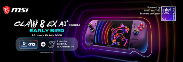 MSI Claw 8 EX AI+ Early Bird Offer | Extra Warranty + $70 Steam Code
