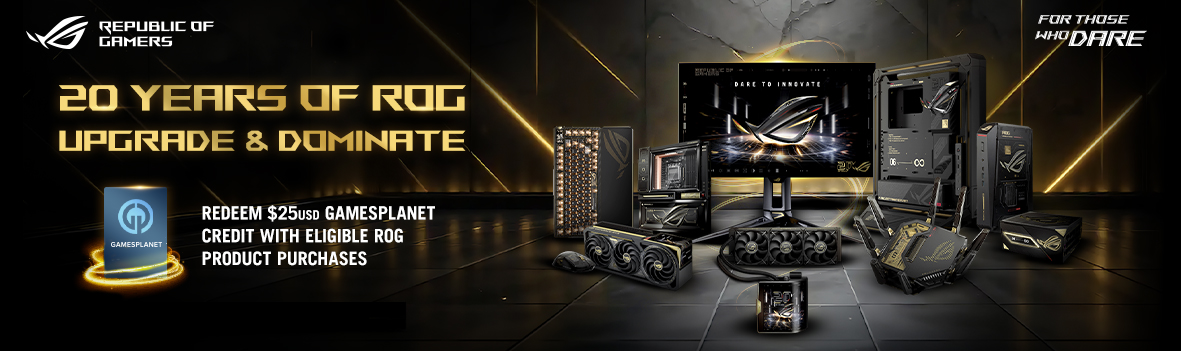 Redeem $25 USD Gamesplanet Credit with Eligible ROG Product Purchases
