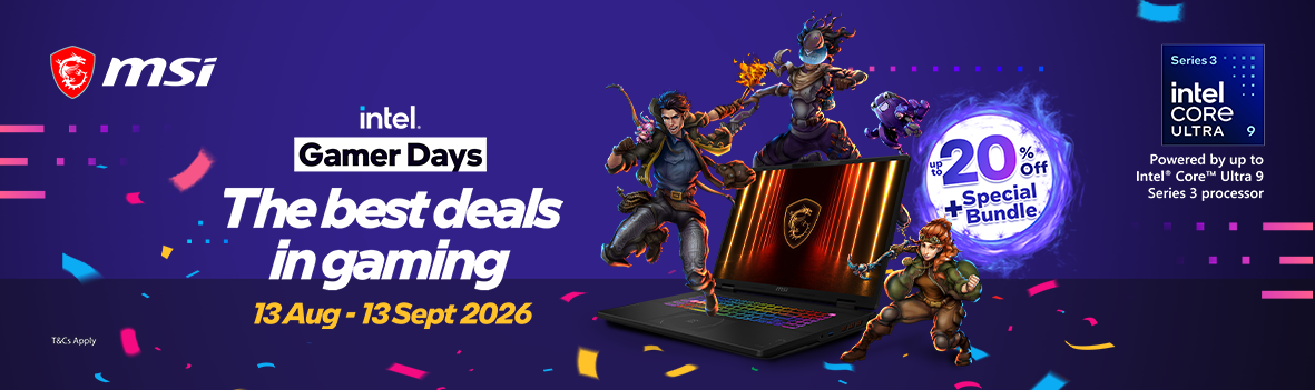 MSI Intel Gamer Days | Best Deals on MSI Gaming Laptops