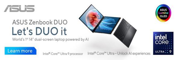 ASUS Zenbook DUO – Dual-Screen AI Laptop with OLED
