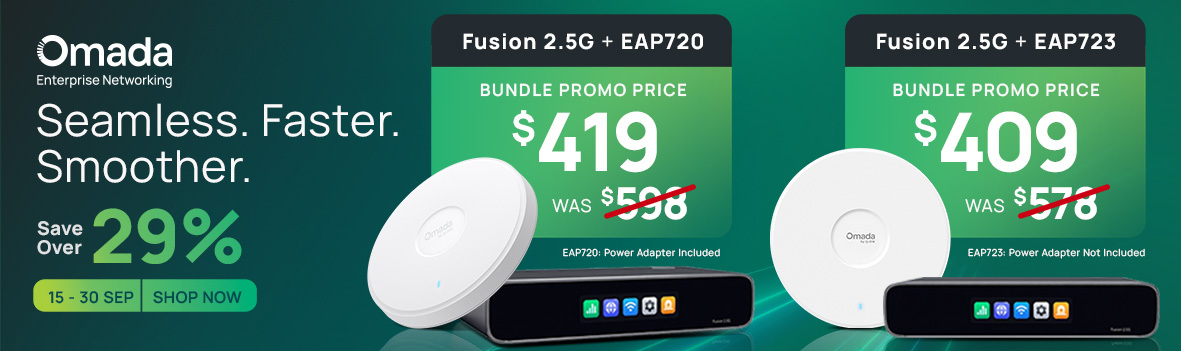 Bundle Up & Save Over 20% on Select Omada Gateway & WAP Bundles