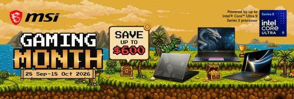 MSI Gaming Month | Save Up to $1,000 on Gaming Laptops & Handhelds