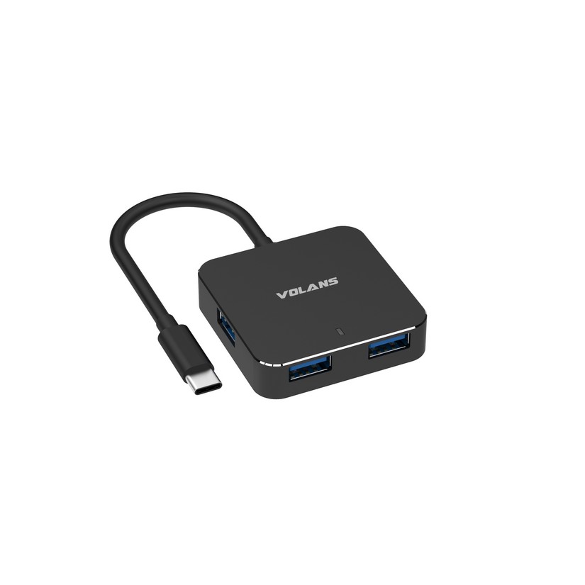Volans VL-HB04-C 4-Port USB3.0 Hub Aluminium(USB-C to USB 3.0)