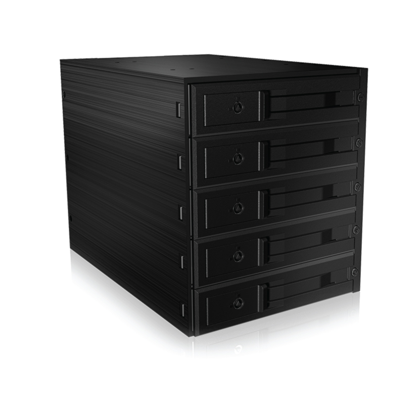 ICY BOX (IB-565SSK) 5-Bay Tray Less Dual Channel SATA/SAS Back Plane for 3in x 5.25in Bay