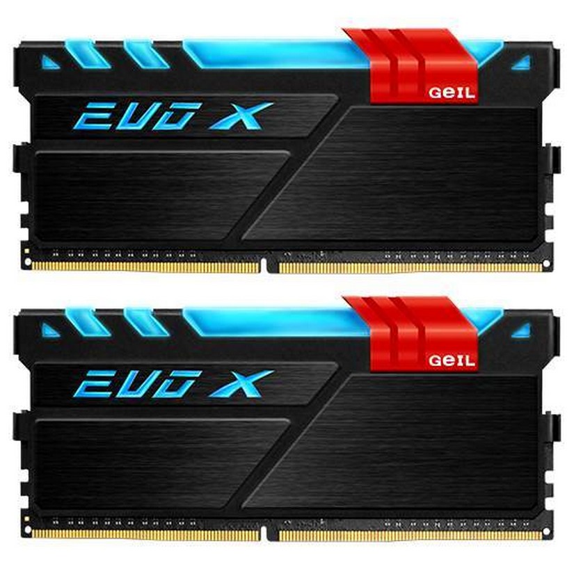 GeIL 16GB Kit (2x8GB) DDR4 EVO X RGB LED Dual Channel C15 3000MHz