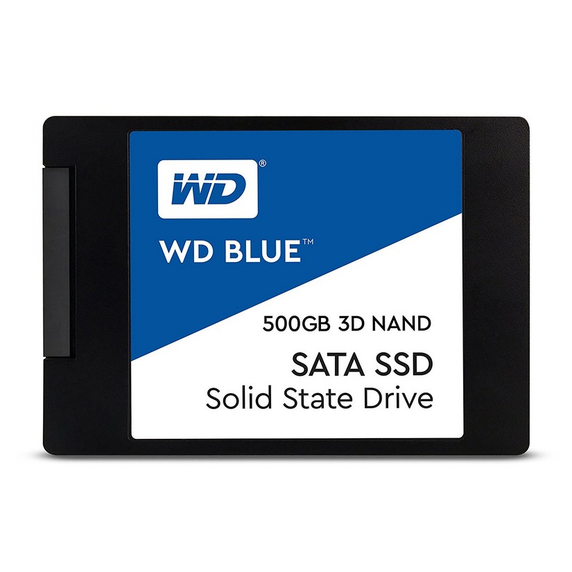 Western Digital 500GB Blue 2.5in 3D NAND SATA SSD (WDS500G2B0A)