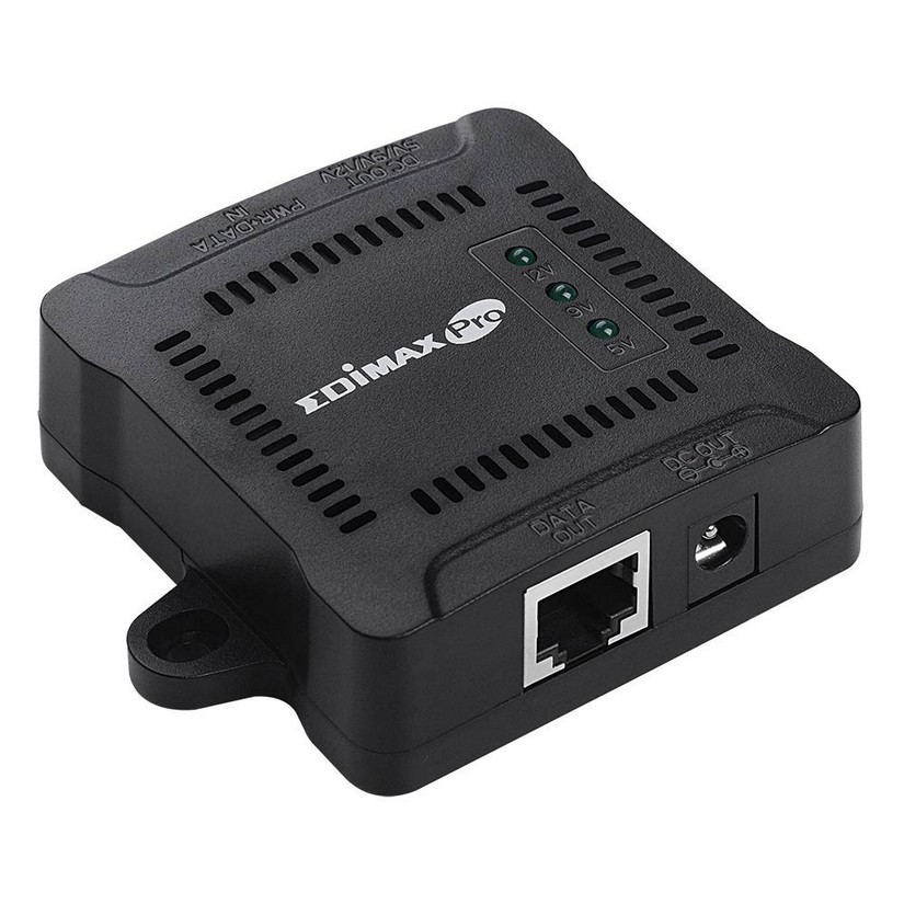 Edimax Pro IEEE 802.3at Gigabit PoE+ Splitter with Adjustable 5V DC, 9V DC, 12V DC Output (GP-101ST)