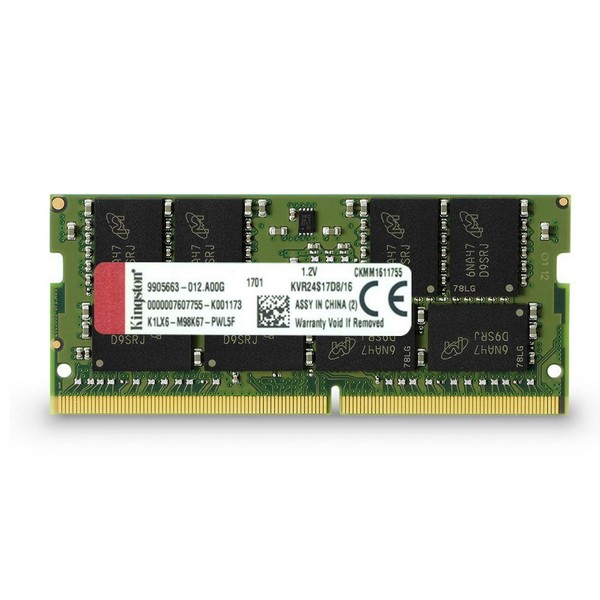 Kingston KVR24S17D8/16 16GB DDR4-2400MHz Non-ECC SODIMM