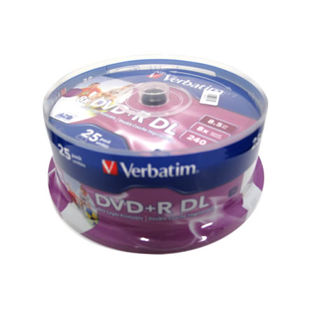 Verbatim DVD+R DL 8.5GB 25PK