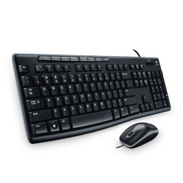 Logitech MK200 USB Keyboard and Mouse w Media Key (920-002693)