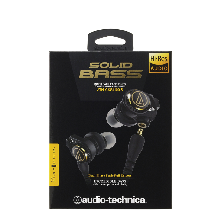 Audio-Technica ATH-CKS1100IS Solid Bass In-Ear Headphones
