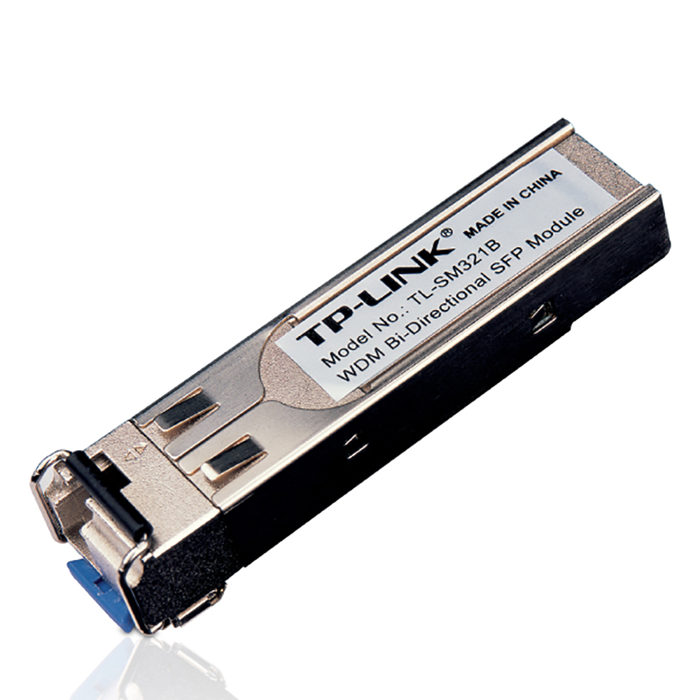 TP-LINK 1000Base-BX WDM Bi-Directional SFP Module, LC connector, TX:1310nm/RX:1550n (TL-SM321B)