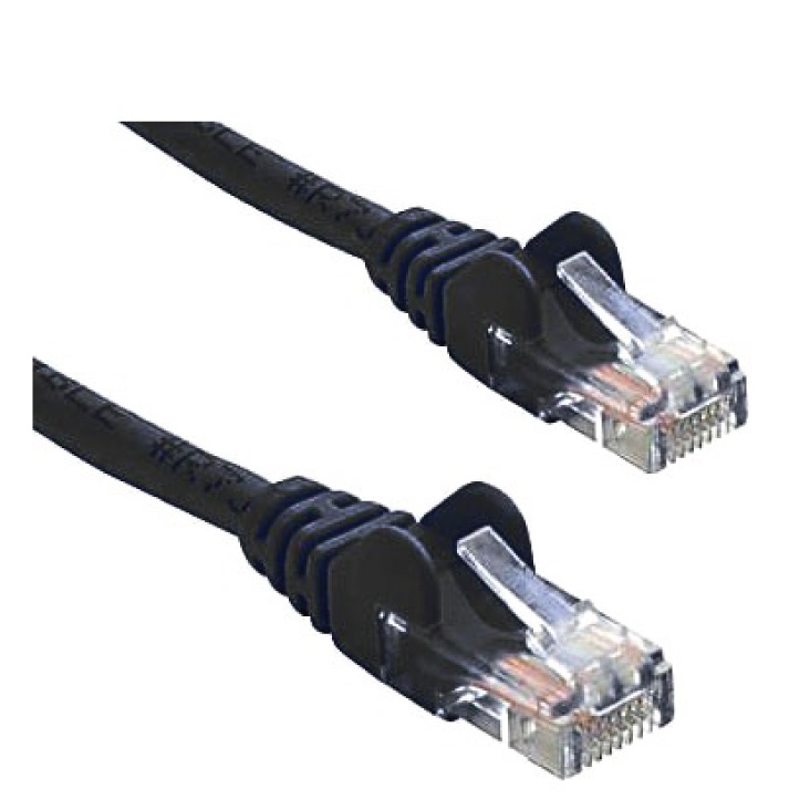 Generic Cat 6 Ethernet Cable - 0.25m (25cm) Black (CAT6:0.25m-Black)