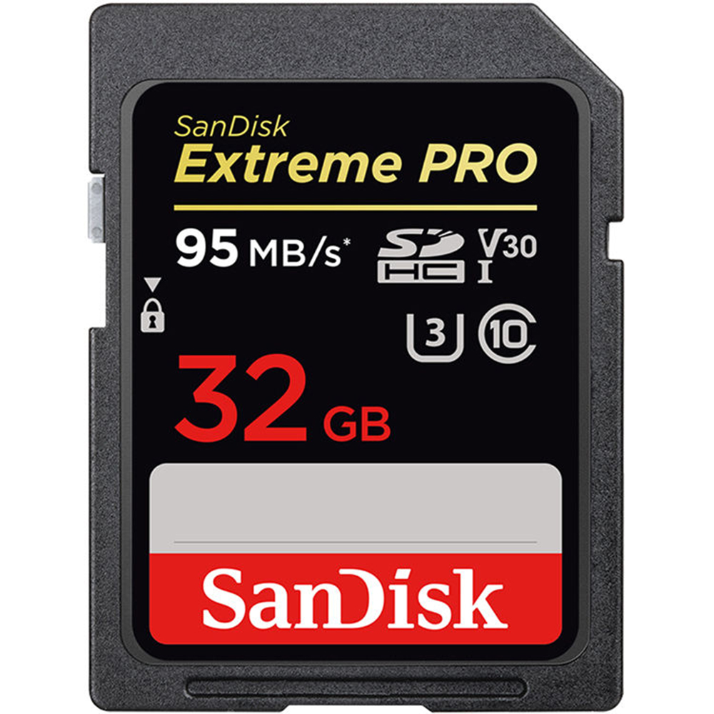 SanDisk 32GB Extreme Pro UHS-I SDHC Memory Card (V30) 95mb/s (SDSDXXG-032G-GN4IN)