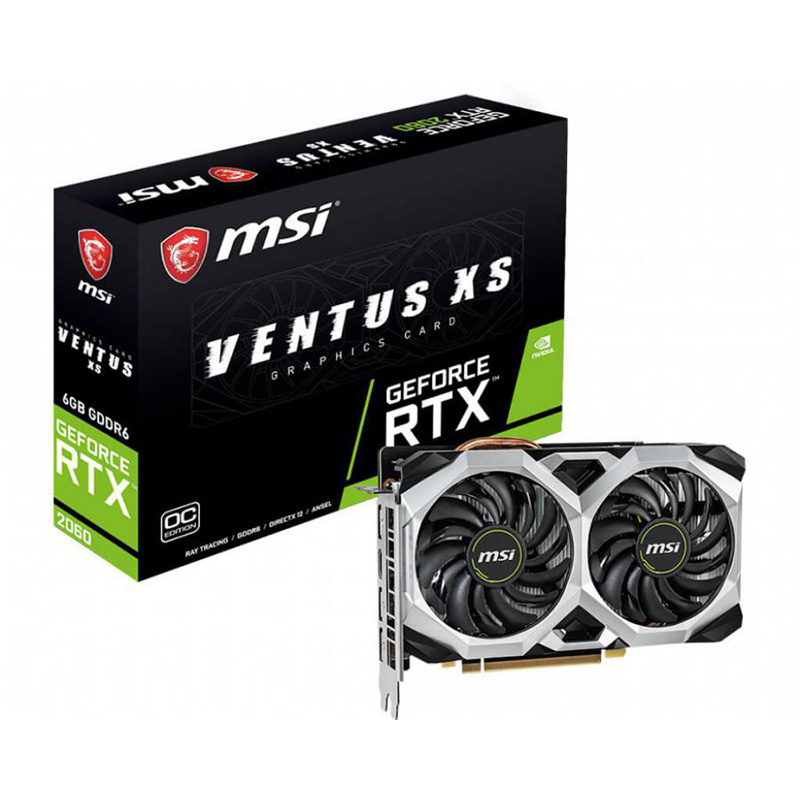 MSI GeForce RTX 2060 Ventus XS 6G OC Graphics Card (RTX 2060 VENTUS XS 6G OC)