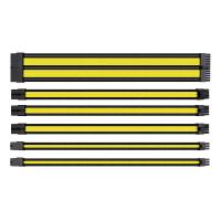 Thermaltake TTMod Sleeved Extension Cable Kit - Yellow and Black (AC-047-CN1NAN-A1)
