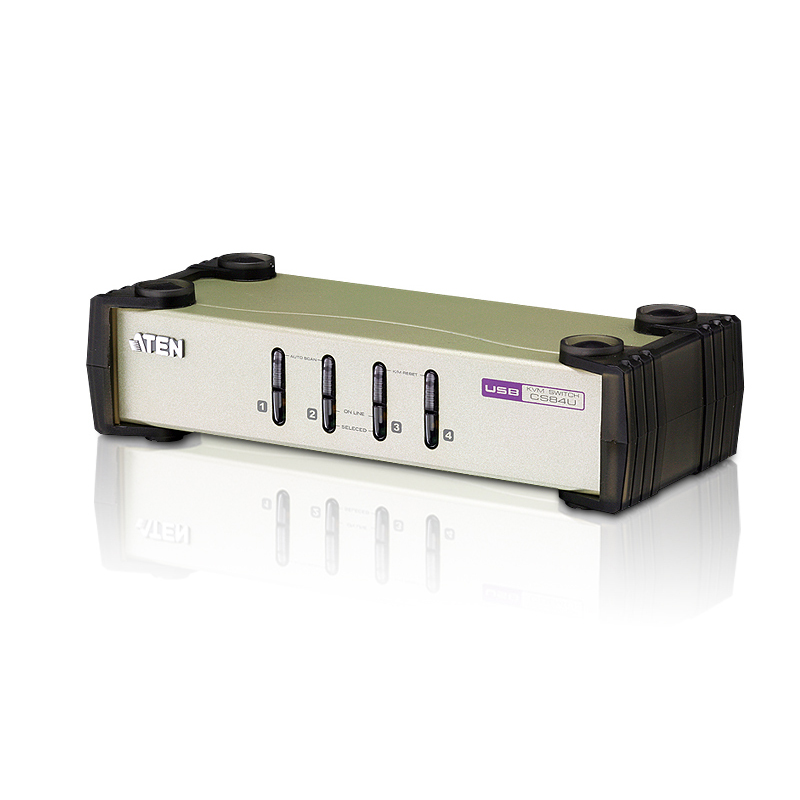 Aten 4 Port USB & PS/2 VGA KVM Switch (CS84U)