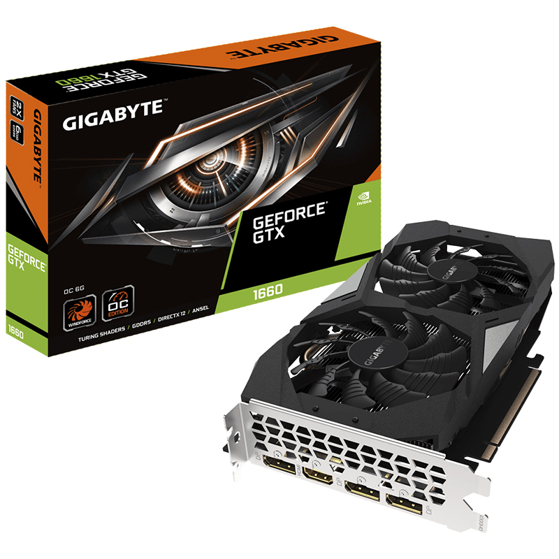 Gigabyte Geforce GTX 1660 6G OC Graphics Card (N1660OC-6GD)