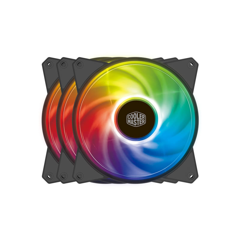 Cooler Master 120mm MF120R Addressable RGB Fan with Controller - 3 Pack (R4-120R-203C-R1)