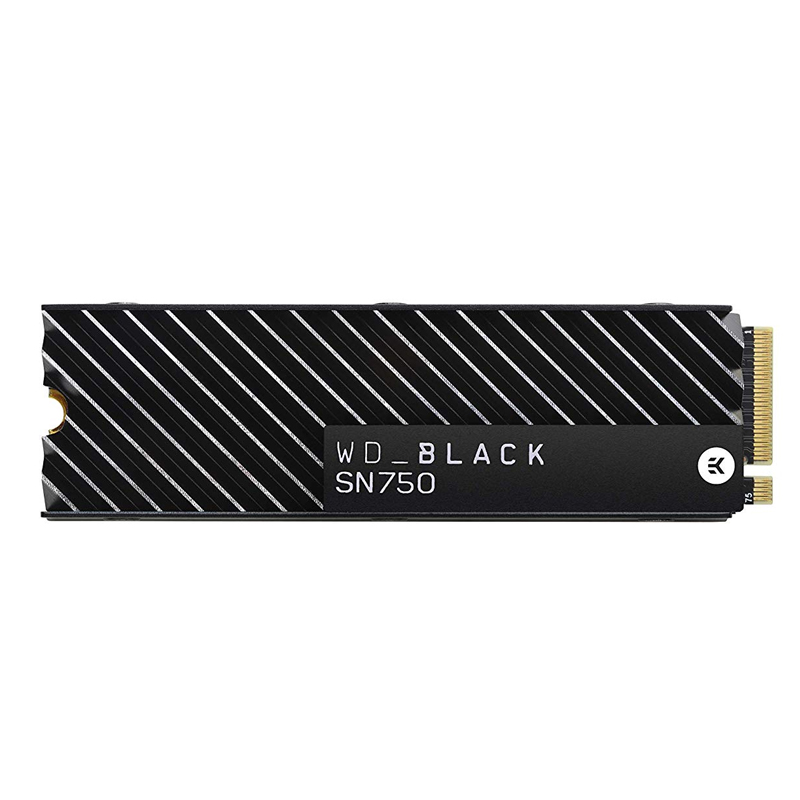 Western Digital Black 500GB SN750 NVMe SSD with Heatsink (WDS500G3XHC)