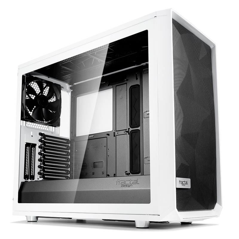 Fractal Design Meshify S2 Tempered Glass USB Type C Mid Tower EATX Case - White (FD-CA-MESH-S2-WT-TGC)