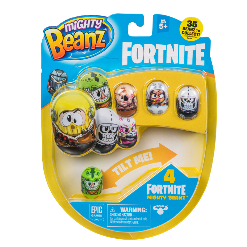 Mighty Beanz Licensed Season1 Fortnite 4 Pack