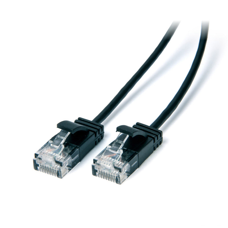 Connect Cat 6 Ethernet Ultra slim Cable 2m Black (CB-C6-02BLK)