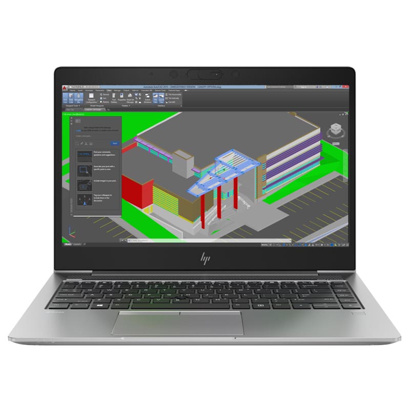 HP ZBook 14U G5 I5-8350U 256GB 16GB RAM W10P 4G AMD Mobile Workstation Laptop