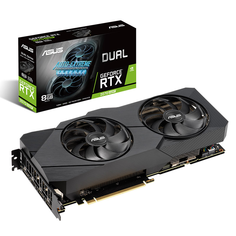 Asus GeForce RTX 2070 Super Dual Evo 8G OC Graphics Card (DUAL-RTX2070S-O8G-EVO)