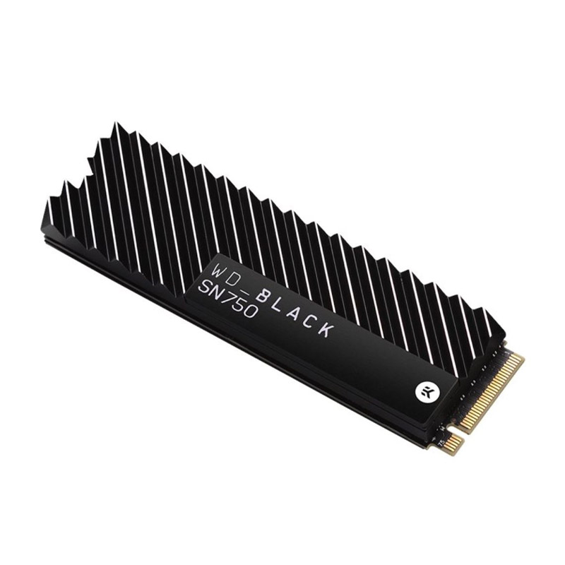 Western Digital 2TB Black SN750 PCIe Gen3 NVMe SSD with Heatsink (WDS200T3XHC)