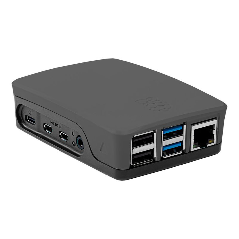 Raspberry Pi 4 Model B Offical Case - Black and Grey (PI4B_CASE_BLK/GRY)