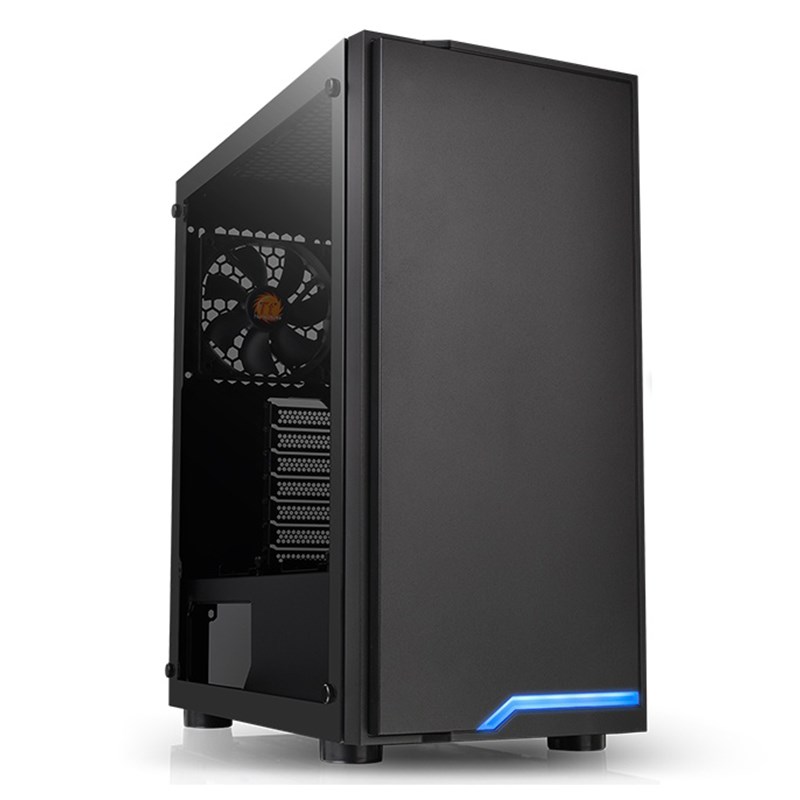 Thermaltake H100 Tempered Glass Mid Tower ATX Case (CA-1L4-00M1WN-02)
