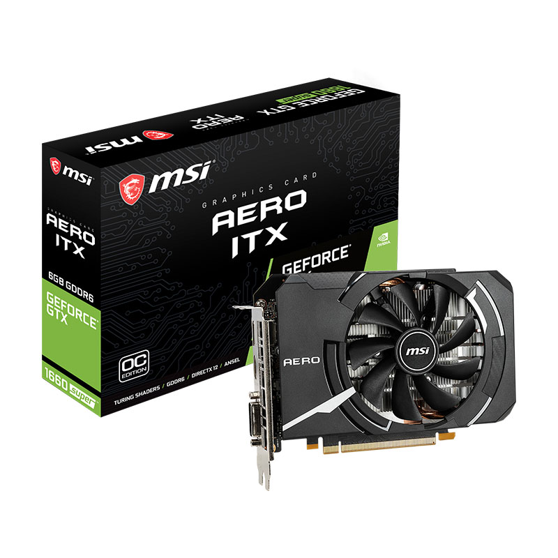 MSI GeForce GTX 1660 Super Aero ITX 6G OC Graphics Card (GTX 1660 SUPER AERO ITX OC)