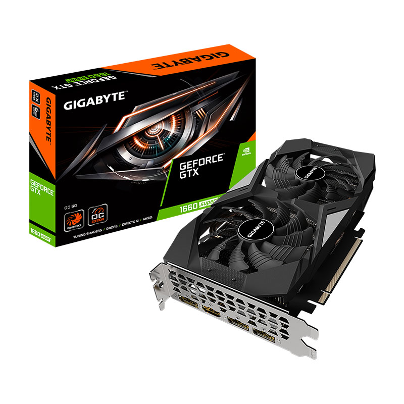 Gigabyte GeForce GTX 1660 Super 6G OC Graphics Card (GV-N166SOC-6GD)