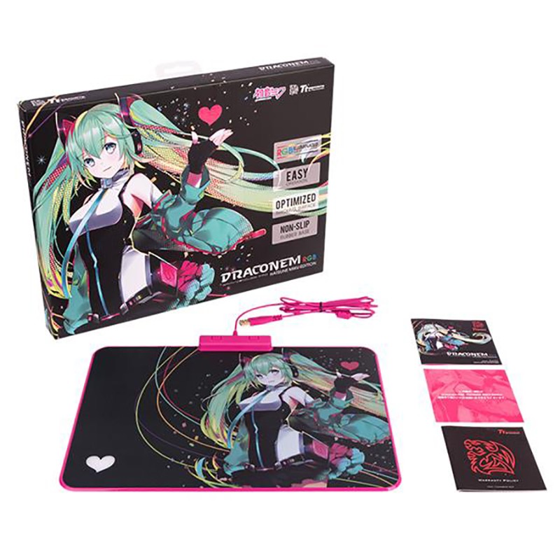 Thermaltake eSports Draconem Hatsune Miku Edition RGB Mouse Pad (MP-DCM-RGBHMS-09)