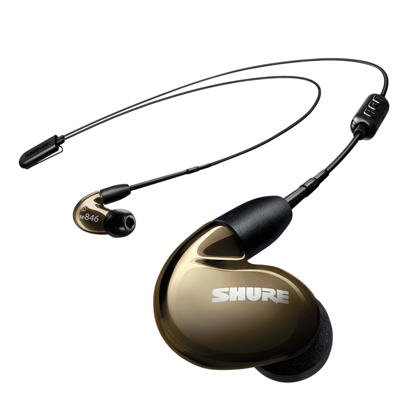 Shure SE846 Wireless Earphones - Bronze (BT2 + UNI Cable)