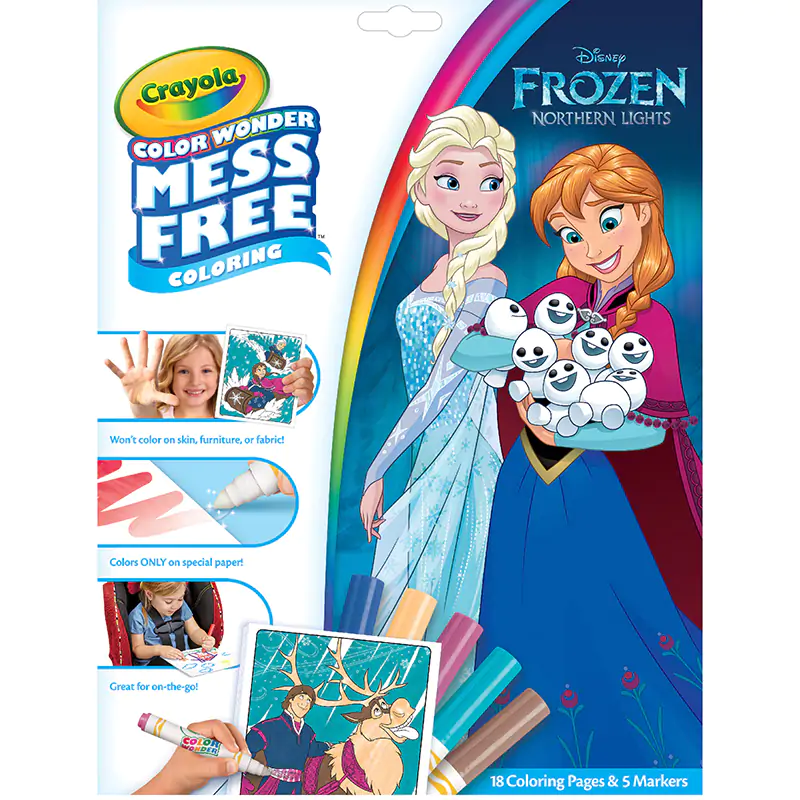 Crayola Coloring Book, Mess Free, Disney Frozen II