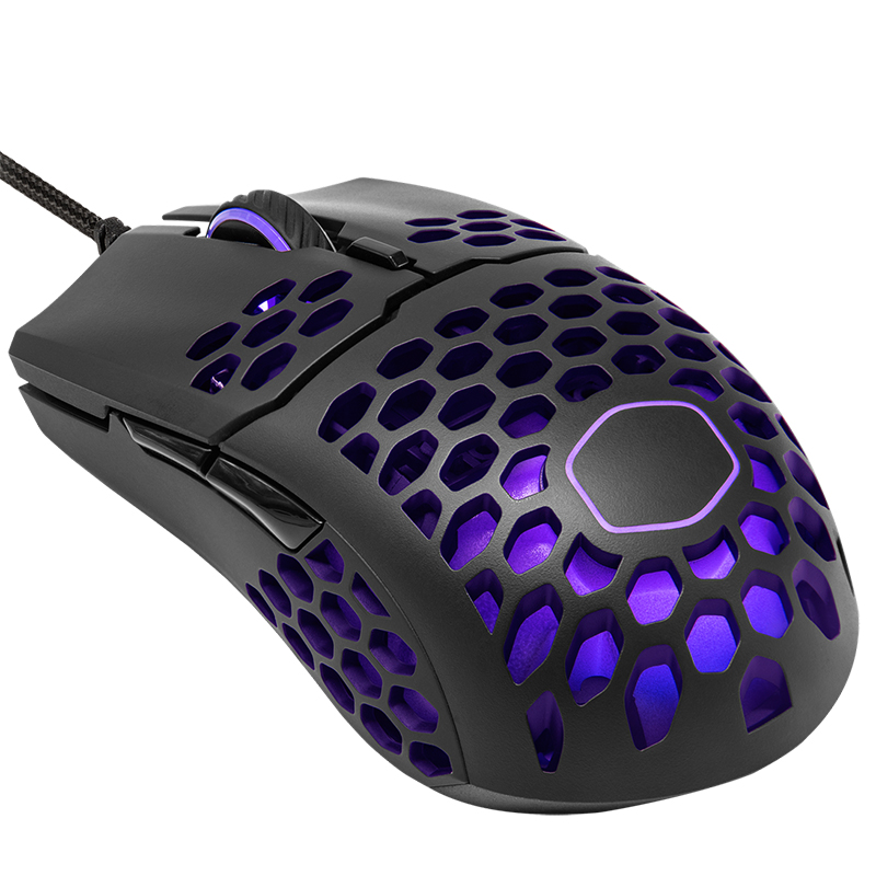 Cooler Master MasterMouse MM711 Ultra Lightweight RGB Optical Gaming Mouse - Matte Black (MM-711-KKOL1)