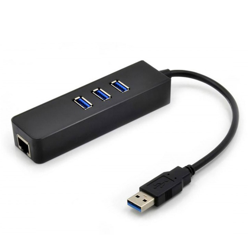 USB 3.0 10/100/1000 Ethernet Adapter and 3x USB3.0 port (HE300)