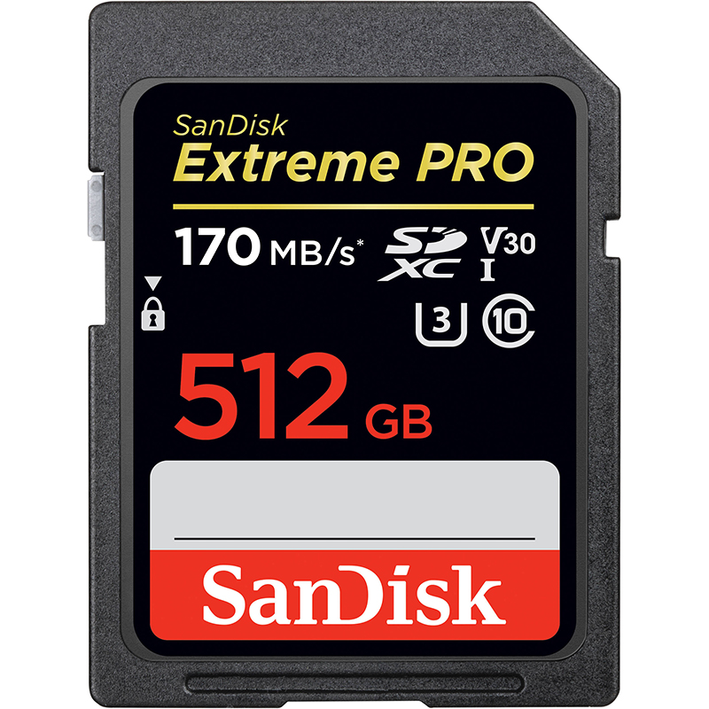 SanDisk Extreme Pro 512GB C10 170MB/s SDXC Card