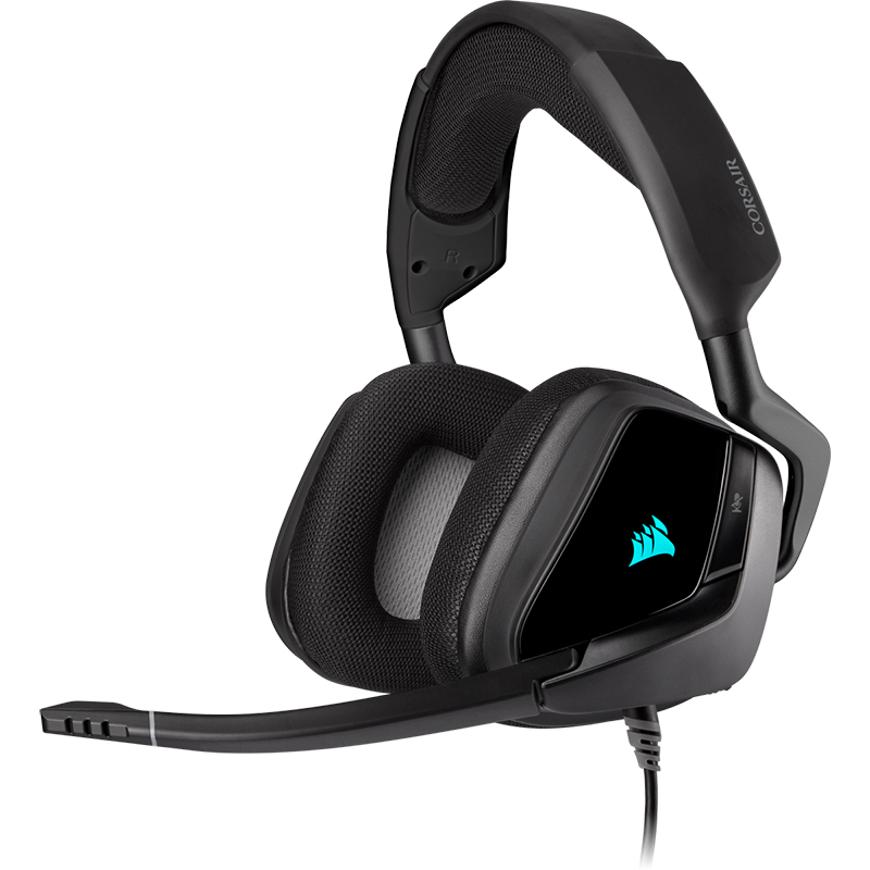 Corsair Void RGB Elite USB Premium Wired Gaming Headset with 7.1 Surround Sound - Carbon - OPENED BOX 69661