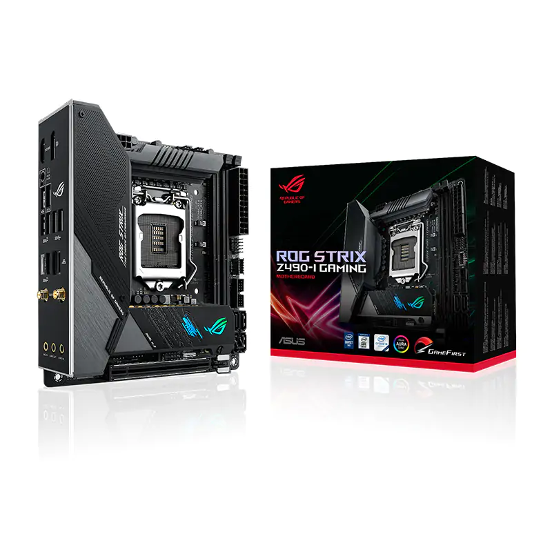 Asus ROG Strix Z490-I Gaming LGA 1200 ITX Motherboard (ROG STRIX Z490-I  GAMING)