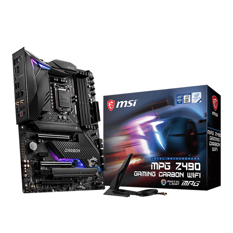 MSI MPG Z490 Gaming Carbon Wifi LGA 1200 ATX Motherboard (MPG Z490 GAMING CARBON WIFI)