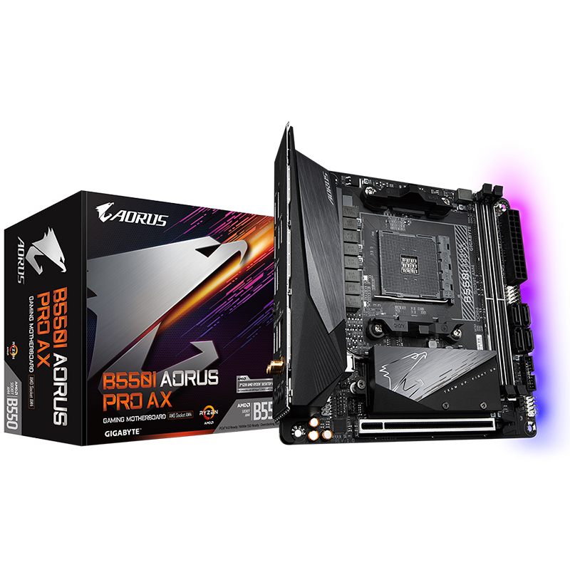 Gigabyte B550I Aorus Pro AX AM4 ITX Motherboard (B550 I AORUS PRO AX)