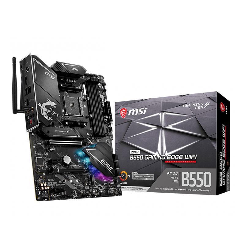 MSI MPG B550 Gaming Edge WiFi AM4 ATX Motherboard (MPG B550 GAMING EDGE WIFI)