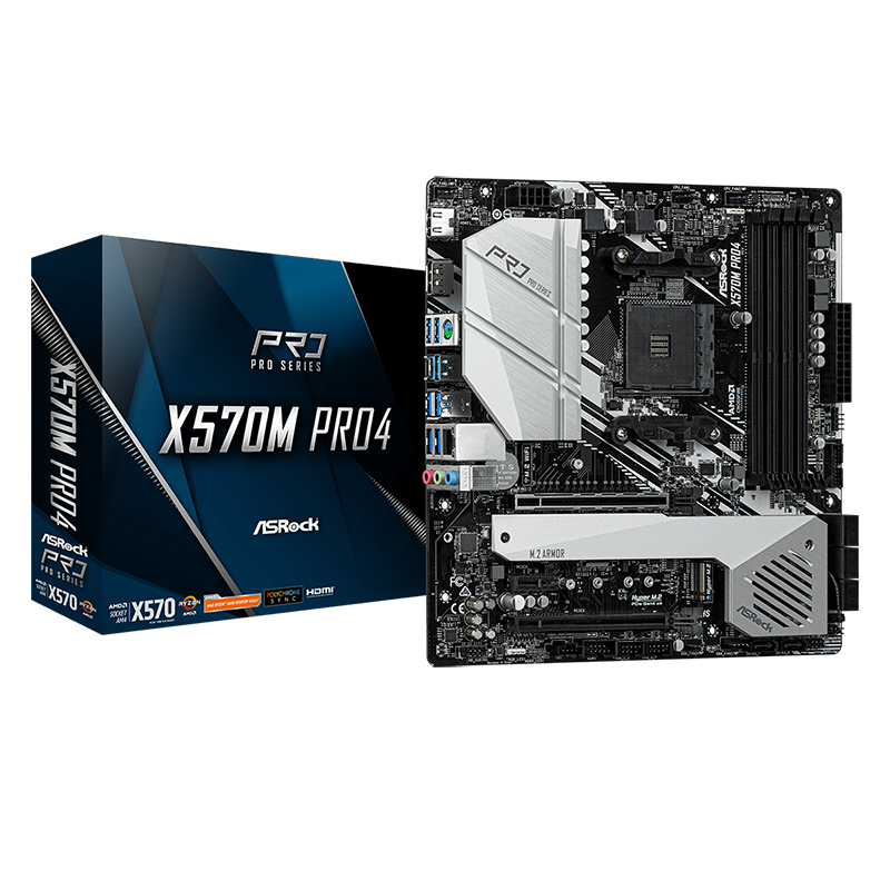 Asrock X570M Pro4 AM4 mATX Motherboard