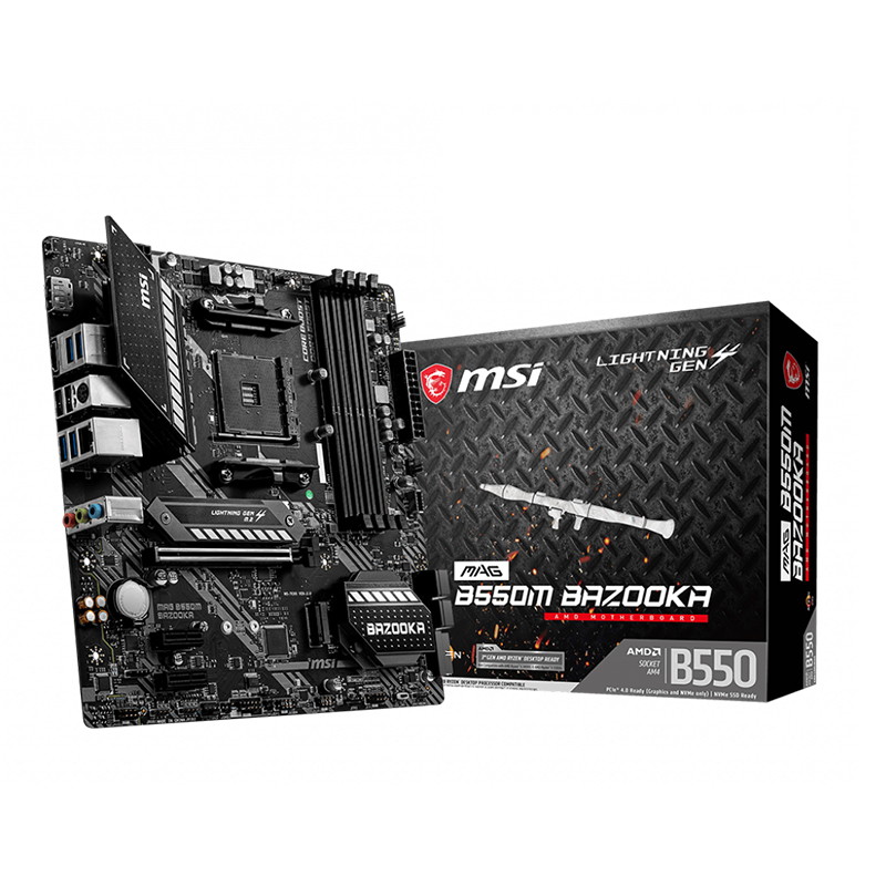 MSI MAG B550M Bazooka AM4 mATX Motherboard (MAG B550M BAZOOKA)